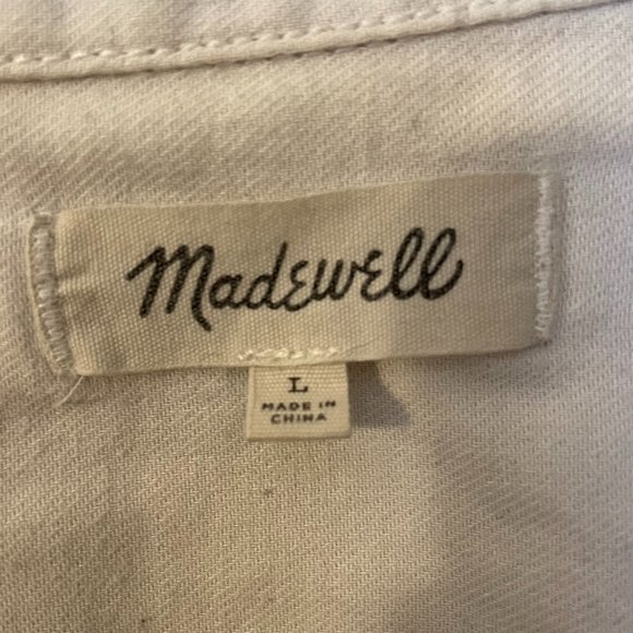 Madewell oversized cotton shirt for summer, Size L - Picture 2 of 3